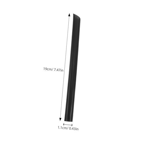 Pitillos desechables negros 19 cm, pack 100 unidades miniatura 2