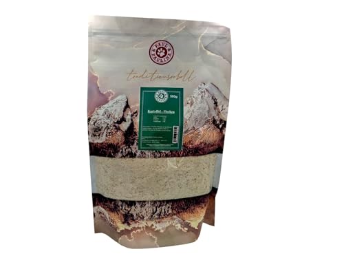 Paul & Paulina Kartoffelflocken getrocknet 500g I Einzelfuttermittel für Hunde und Katzen I Ohne Konservierungsstoffe, künstliche Aromastoffe sowie Farbstoffe & Lockstoffe