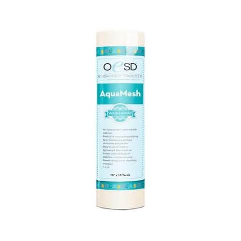 OESD AquaMesh Wash Away Water Soluble Embroidery Stabilizer 10" x 10 Yd Roll Cover