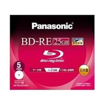 Amazon.co.jp: パナソニック Blu-rayディスク25GB2x/書換/ワイド