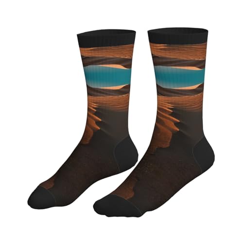 Sand Dunes Crew Socks Cushioned Moisture Wicking Sport Socks Breathable Training Athletic Socks Unisex3