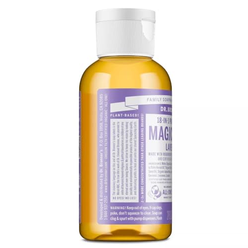 Dr. Bronner's Pure-Castile Soap, Lavender 2 oz (Pack of 3) - image 2