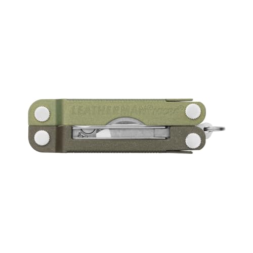 Image of LEATHERMAN Micra Keychain Multi-Tool, Grooming Tools, Mini Knife, Spruce