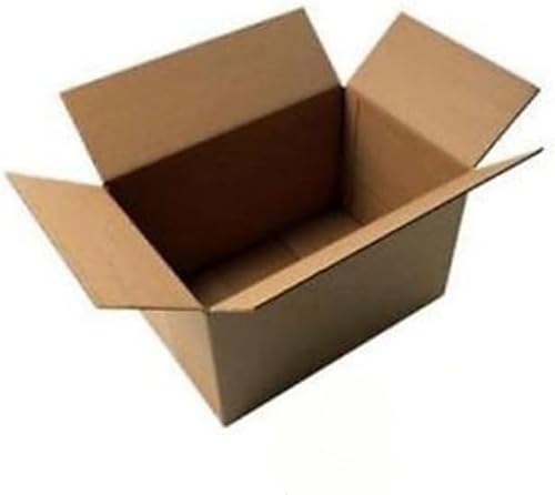 YIJIA | 12 Paquetes Cajita de Cartón Mediana | Robusta para Envíos Postales | Color MARRÓN (Tamaño 30X20X15CM)