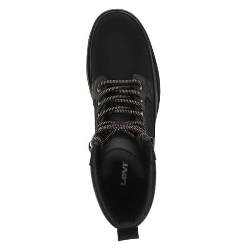 Levi's Men's Casual Ankle Boot, Black Mono/Gum, 8.52