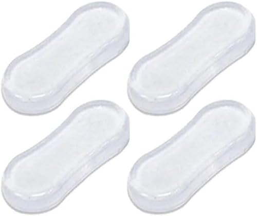 4Pcs Toilet Seat Bumper Set, Silicone Strong Adhesive Toilet Seats Lid Bumpers, Toilet Seat Buffers, Toilet Lid Rubber Pads for Home, Hotel and Hospital Bathroom Fixtures Toilets and Toilet Parts