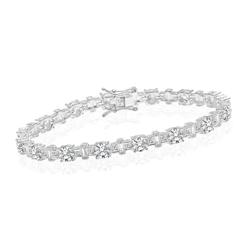 Image of TRUESILVER ACPL Pure Sterling Silver Bracelet for Women | BIS Hallmarked 925 Silver Bracelets Jewellery Gift for Birthday Wedding Anniversary