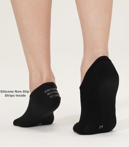 Breslatte 6pairs No Show Socks Womens Men Non-slip Soft Cotton Invisible Socks for Women Daily Sport4