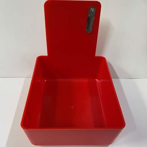 Red Dental Lab Pan with Stainless Steel Clip 12pk 7" x 5¾" x 2½" Made in The USA