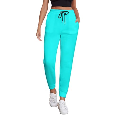 VOSERY Aqua Pantalones de jogging para mujer con bolsillos - Pantalones deportivos largos para mujer, Estilo-29, XL