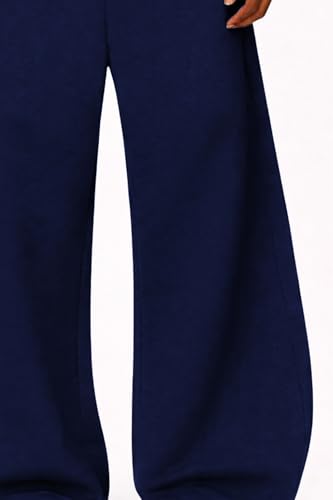 Image of JUGULAR Men's Baggy Barrel Wide Leg Loose Fit Streetwear Track Pants, Black, Pure Cotton, Elastic Waistband, Side Pockets