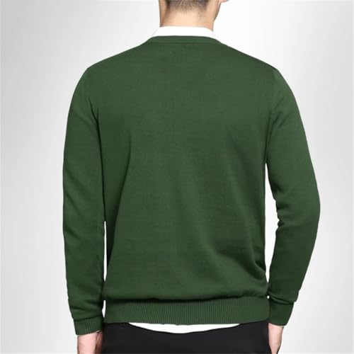 Men Sweaters Pullover Spring Cotton O-Neck Solid Sweater Autumn Knitwear Pullovers Sweaters2