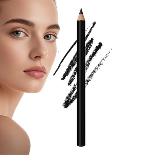 Duroecsain Lápiz Eyeliner - Lápiz Khôl Afeitable,Herramientas de Maquillaje Impermeables para el Hogar de la Escuela de Viajes y Viajes de Negocios