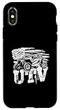 custodia per iphone x/xs utv equitazione utv racing usa bandiera utv