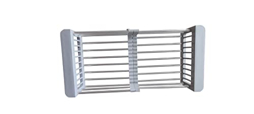 Ebran Over The Sink Colander For Kitchen Sink – Stainless Steel Over Sink Strainer – Space-Efficient Dish Drying Rack - Multipurpose Expandable Colander Over The Sink – Fruits & Vegetable Strainer #TOP22