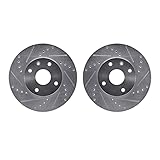 Dynamic Friction Company Brake Rotors For 2016-2020 Lexus GS; 2015-2022 Lexus RC F| Front Drilled Slotted Disc...