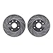 Dynamic Friction Company Front Brake Rotors Drilled and Slotted Silver - 7002-46006
