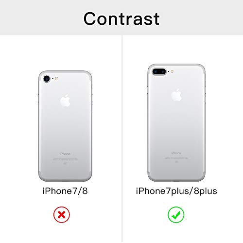 Yespure Crossbody Case For Iphone 7 Plus,Crossbody Case For Iphone 8 Plus [ With Adjustable Lanyard Strap ] Clear Transparent Soft Tpu Shockproof Phone Cover For Iphone 7Plus/8 Plus - Black #TOP6