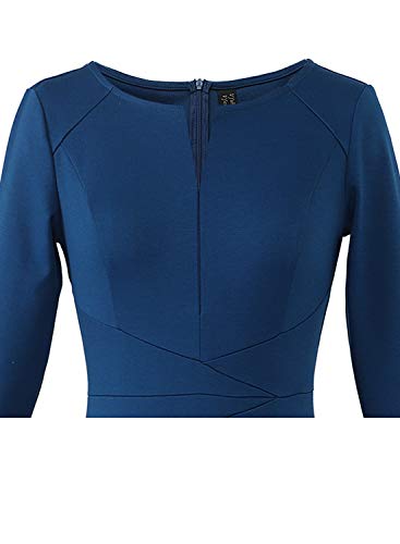 Image of VFSHOW Womens Slim Zipper Up Work Business Office Party Bodycon Pencil Sheath Dress