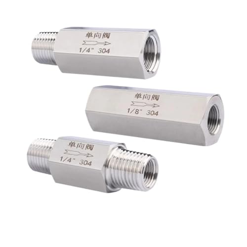 Válvula de retención 1" BSP macho para control de flujo en acero inoxidable 304 4