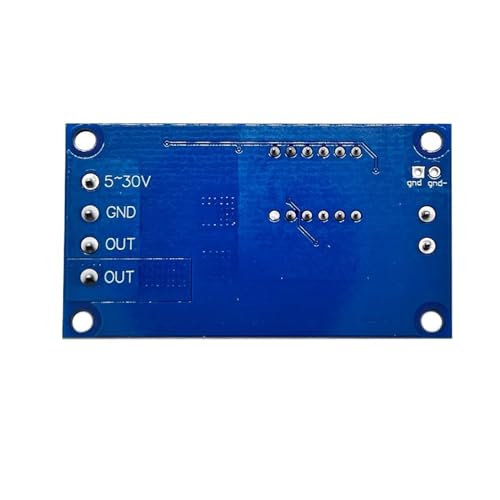 Relais de temporisation réglable DC 6-30V robuste avec écran LED clair - 4