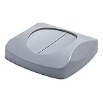 Rubbermaid Commercial Products Untouchable Trash/Recycling Swing Lid, Gray, Compatible with 23-Gallon Untouchable Containers