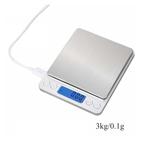 Báscula digital cocina 3000g 0.1g USB miniatura 2