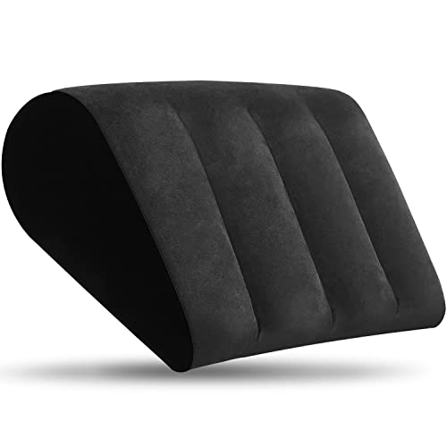 DASGUTES Coussin Gonflable Minimaliste, Noir, Coussin auxiliaire pour la Posture de Yoga, réduit la Pression de la Taille et du Dos, Coussin de Coin