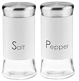 Galicja Tarros de especias GRENO – Organizador de especias – pimentero – Spice Jars – Salero pequeño – 150 ml tarros de especias para Pepper Blanco