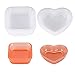 2 Pezzi Resin Tray Mould DIY Silicone Resin Casting Mold Stampo in Resina a Forma di Ciotola, Stampo per Colata Quadrato a Forma di Cuore Riutilizzabile Usato, per Fare Posacenere Ciotole Piatti