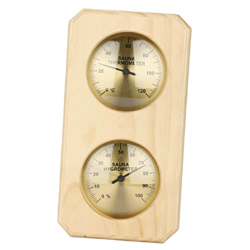 HYTROVE Jauge De Température Et Humidité Intérieure Pour Sauna Bois Haute Précision Résistante Chaleur Pour Sauna Et Hammam Mesure Fiable Température Humidité Ambiante Accessoire Mural