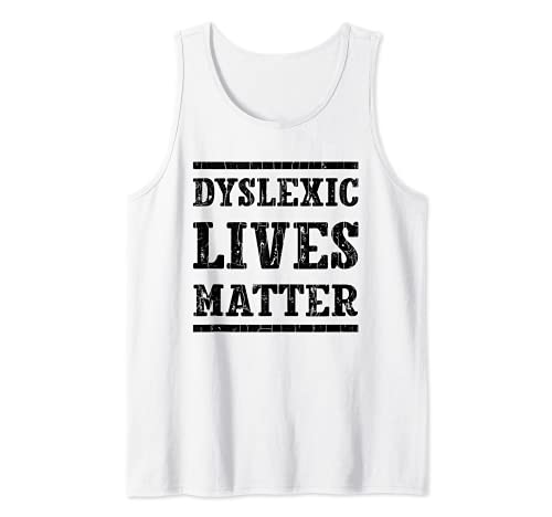 Dislessico vite materia divertente dislessia consapevolezza grafica Canotta