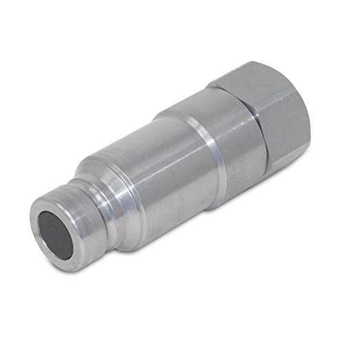 Image of Flat Face Connect Under Pressure Hydraulic Quick Connect Coupler Set, 1 /2″ NPT Thread (Pack of 2)