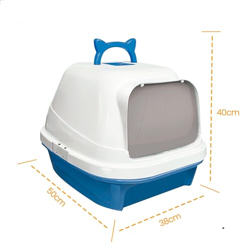 Banheiro Fechado Caixa de Areia para Gato Prático Higienico MecPet (Rosa)