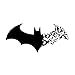 Wimagic 1X Stickers Muraux Série Halloween Noire Batman Autocollants Muraux en Verre Autocollant Mural Décoration pour décoration de Maison et de Pièce Stickers Muraux Sticker PVC