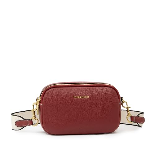 Image of Miraggio Beck Crossbody Bag With Adjustable & Detachable Wide Sling Strap | Solid Sling Bag