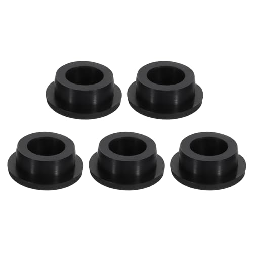 Image of uxcell 5 Pcs Black Plug Holes, Waterproof Rubber Button Plug for 28.5mm / 1.12 inch Hole