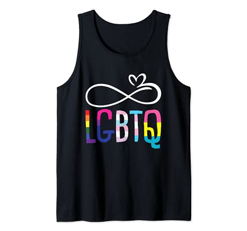 LGBT-Q Orgullo Bandera Infinity Gay Bi Trans Intersexual Pan Camiseta sin Mangas