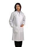 Fashion Seal Healthcare Unisex Snap Front Lab Coat Blazer, White, X-Small