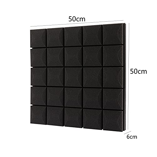 Pannelli fonoassorbenti in schiuma, ad alta densità, ignifughi, per studi di registrazione, sala batteria, sala pianoforte, soluzione ideale per la prova del suono