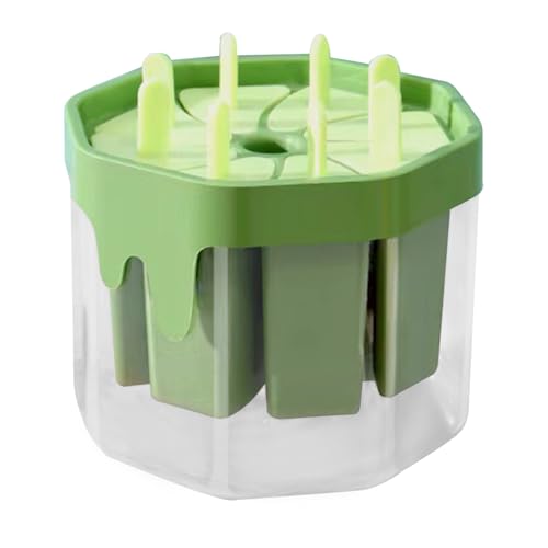 YRTUOP Moldes para paletas de hielo, molde de helado de 8 cavidades, bandejas de congelador de alimentos de fácil liberación, herramientas para hacer tartas para niños, niñas, amigos, familiares
