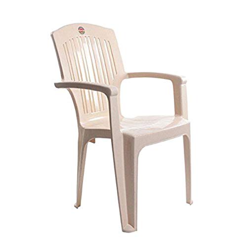 Image of CELLO Comrade Set of 6 Chairs (Beige) | Strong and Durable | Easy to Clean | Chair for Living Room, Bed Room, Kitchen, Office Room, Outdoor | 3 Years Warranty