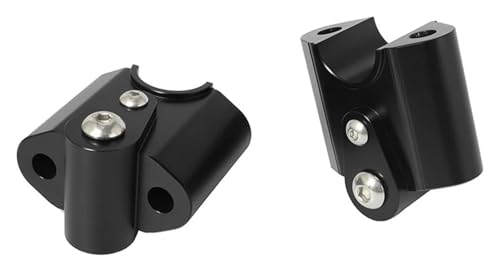 Lenkererhöhung Motorrad Für BMW Für R18 Für Classic 2020 2021 Lenkererhöhungs-Kit Aus CNC-gefrästem Aluminium(Schwarz)