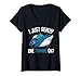 Damen Lustige Haie Fische Haifische Liebhaber Meer Ozean Fans T-Shirt mit V-Ausschnitt