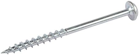 KREG SML-C250-50-EUR Number 8 x 2-1/2-Inch Zinc Pocket-Hole Screws Coarse Washer Head - Silver (Pack of 50)