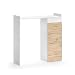 Produktbild Vicco Waschmaschinenschrank Alf, Weiß/Eiche, 99 x 98 cm mit 2 Schubladen
