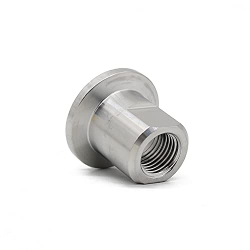 Image of SS304 KF16 NPT Female Adaptor thread 1 /4 inch NW16 KF Female coupling ISO-KF16 X FNPT 1 /4 inch