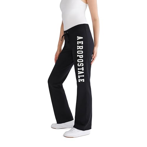 AEROPOSTALE Women's Aero Logo Fit and Flare Sweatpants4