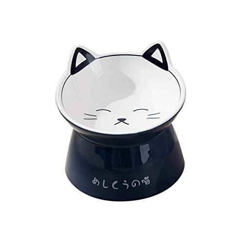 Gamelle élevée pour chat Harilla en céramique lavable et stable