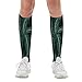 FekiLoot Green Long Leaves Compression Socks Cozy Soft Support Socks Fashion Breathable Knee High Tube Socks for Adult